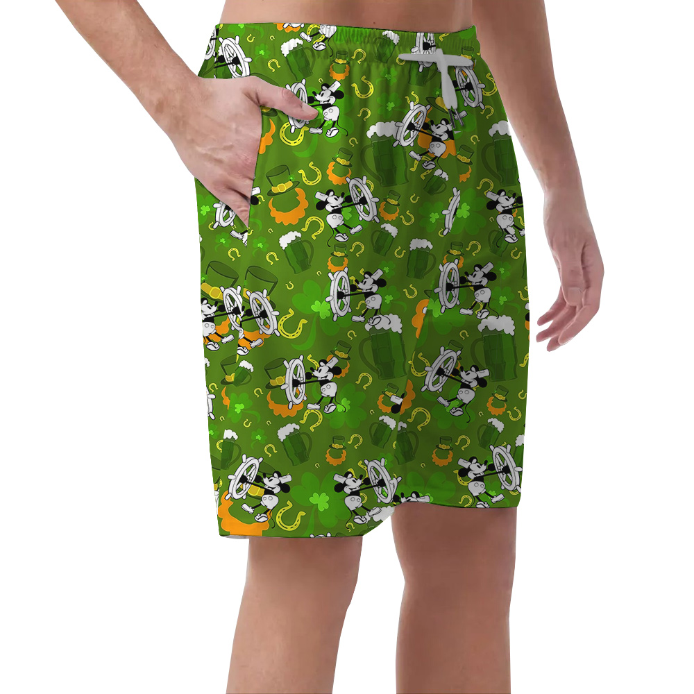 Mickey Steamboat St Paddys Aloha Short for Men