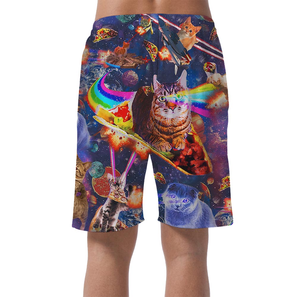Matching Hawaiian Shorts Men For Cat Lover