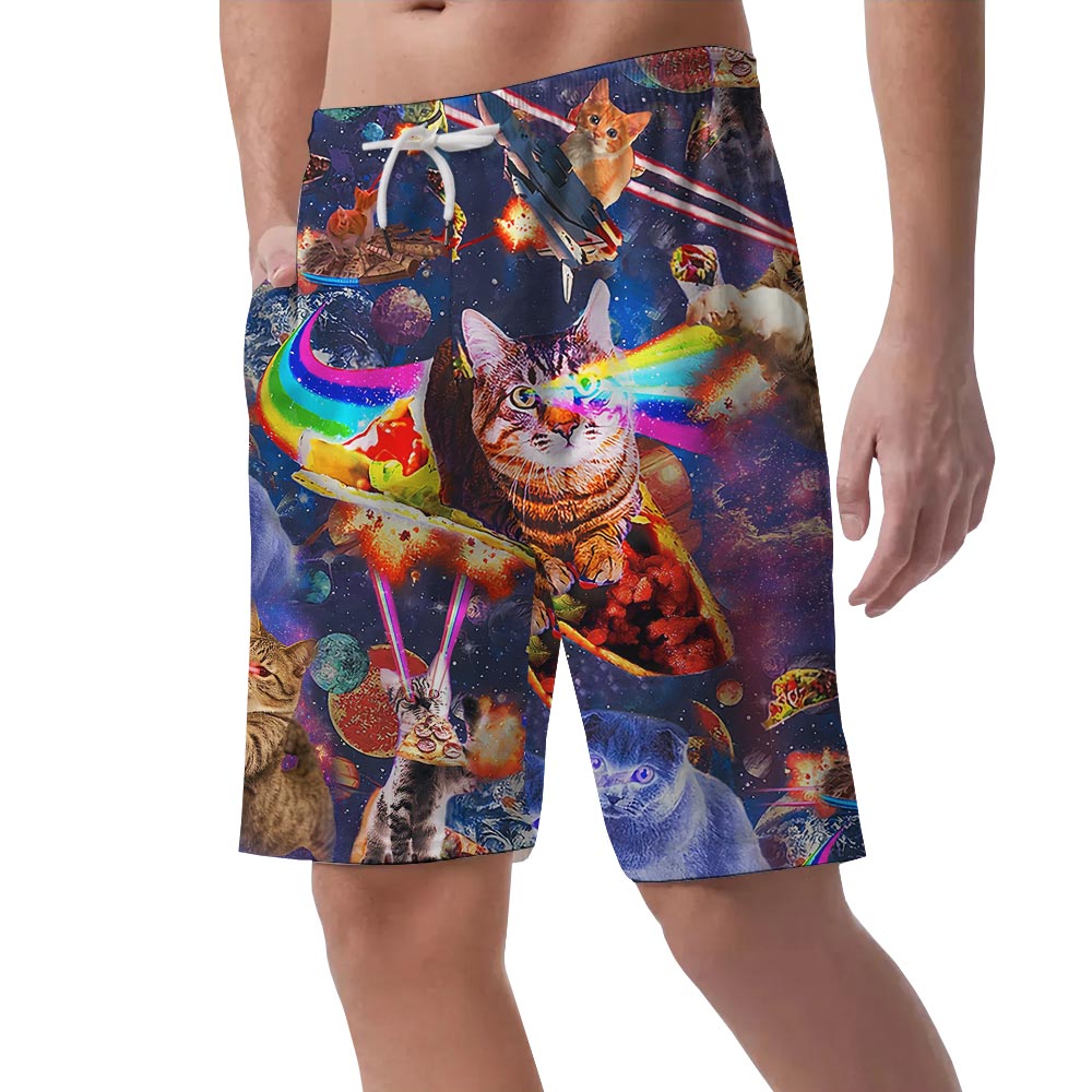 Matching Hawaiian Shorts Men For Cat Lover