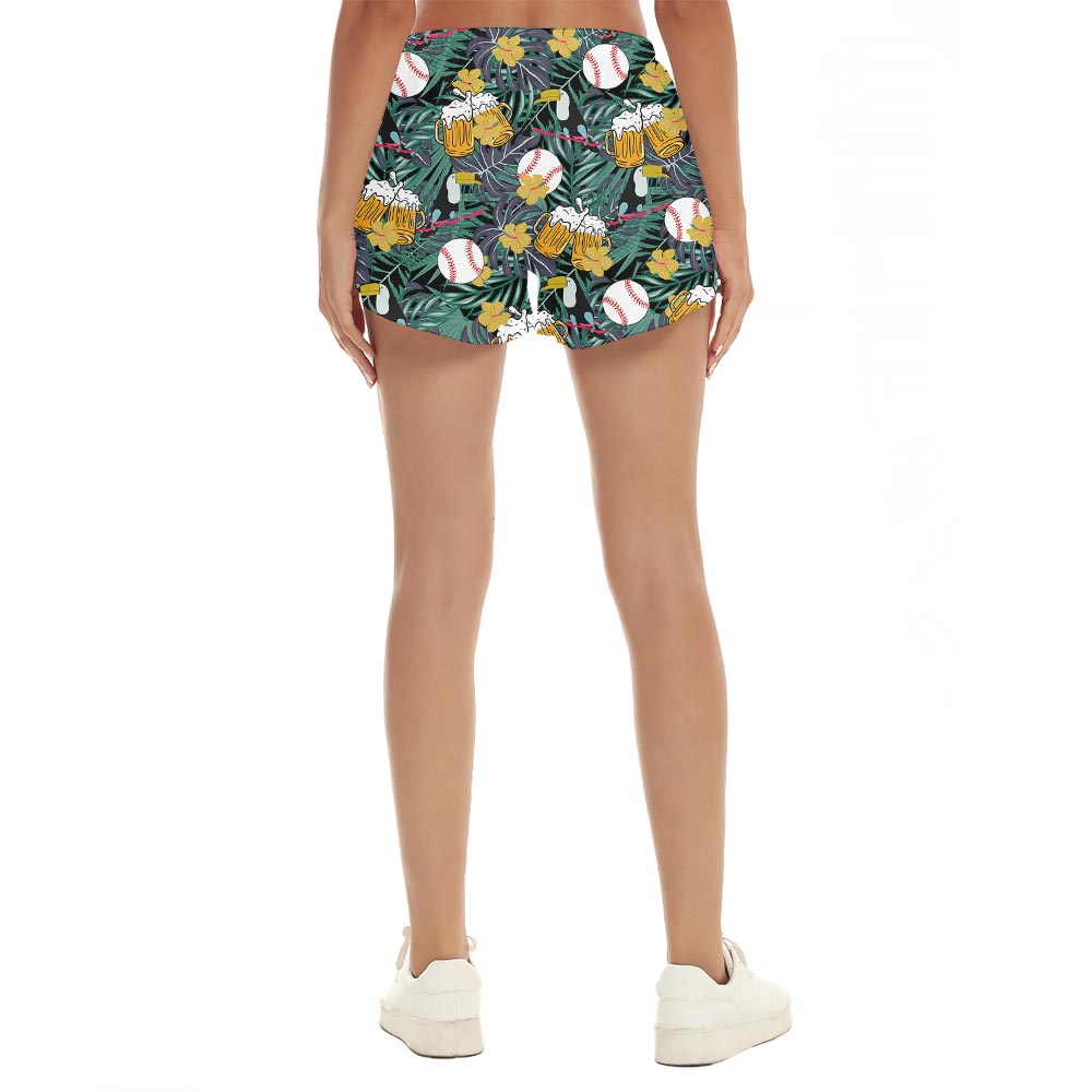 Hawaiian Shorts Women For Cheer Baseball