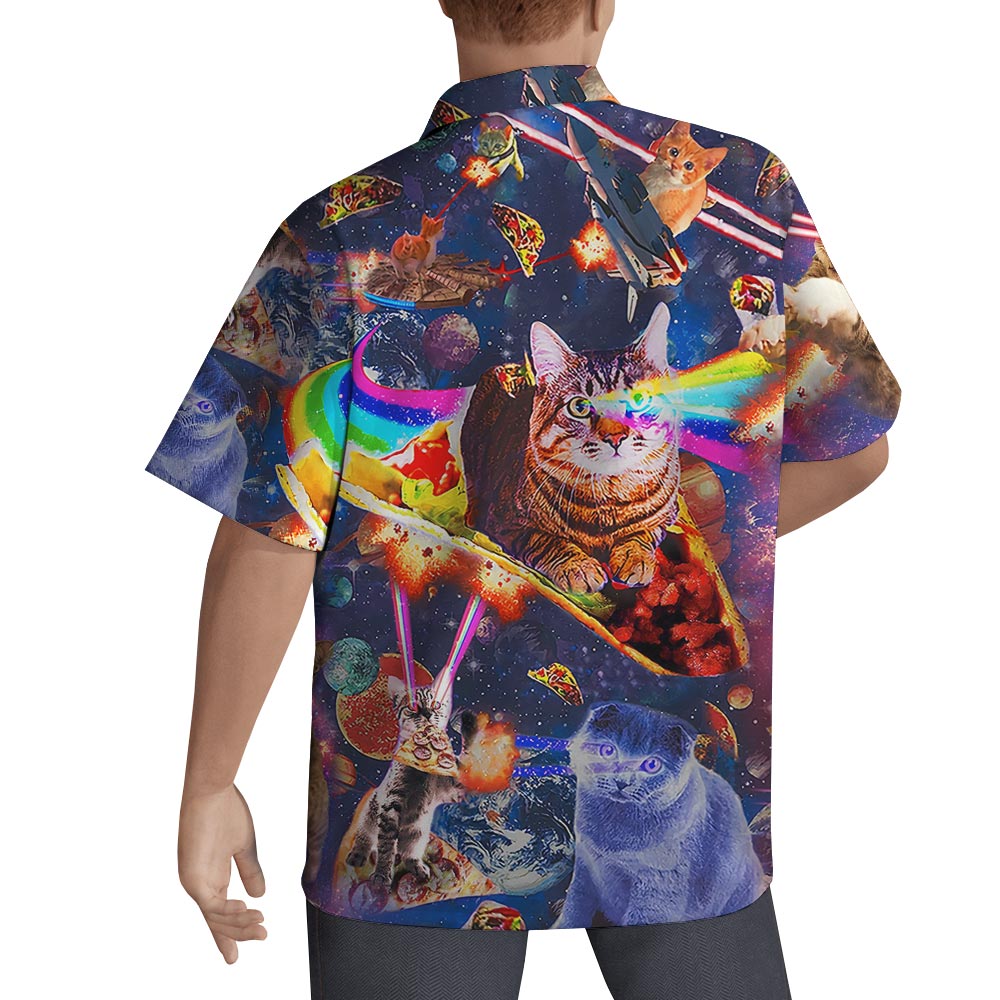 Cat In Universe Hawaiian Shirt Men