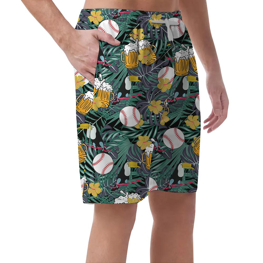 Hawaiian Shorts Men For Baseball Lover Cheer