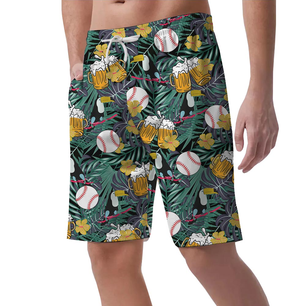 Hawaiian Shorts Men For Baseball Lover Cheer