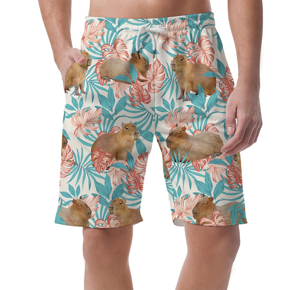Capybara Beach Hawaiian Shorts Men - variant image 1