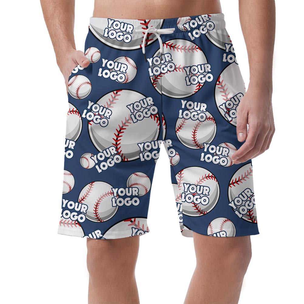 Baseball Hawaiian Shorts Men Custom Logo - variant image 1