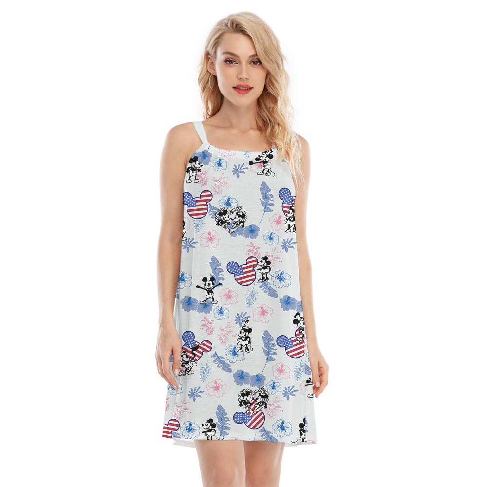 Steamboat Willie Mickey Mouse 4th Of July Women's Dress - variant image 1