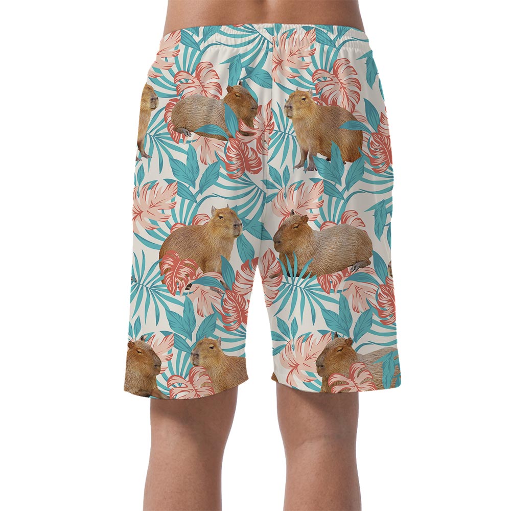 Capybara Beach Hawaiian Shorts Men