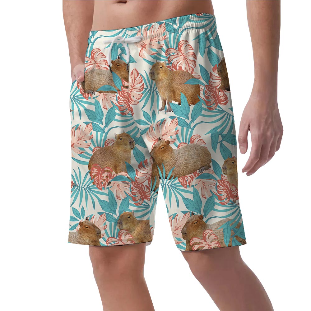 Capybara Beach Hawaiian Shorts Men