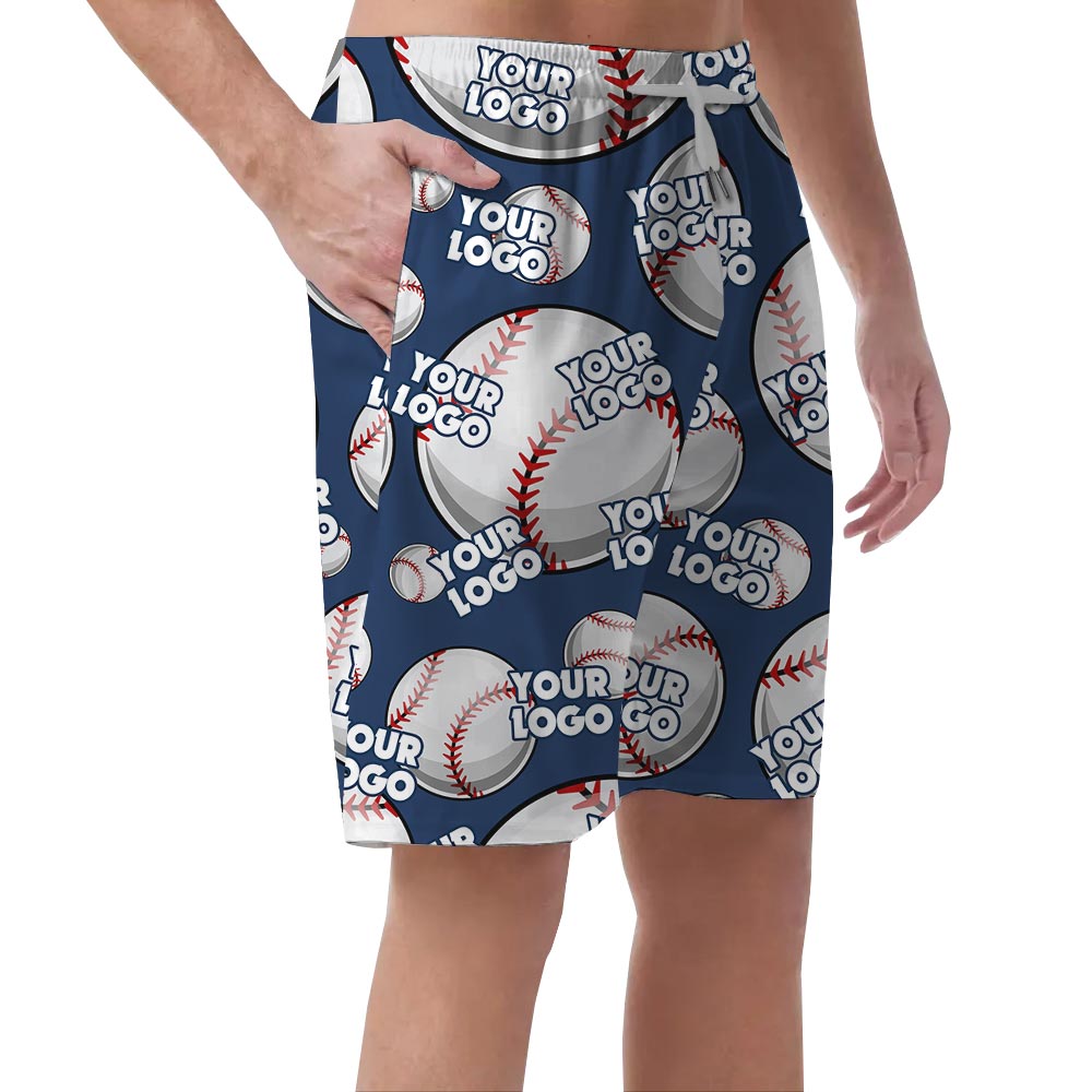 Baseball Hawaiian Shorts Men Custom Logo