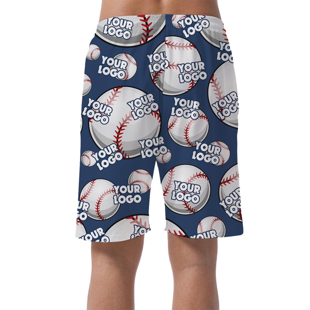Baseball Hawaiian Shorts Men Custom Logo