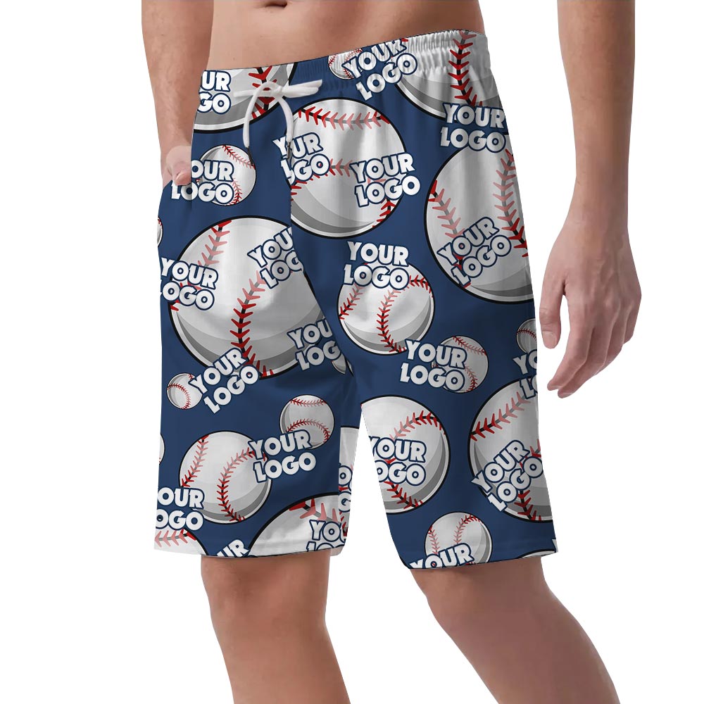 Baseball Hawaiian Shorts Men Custom Logo