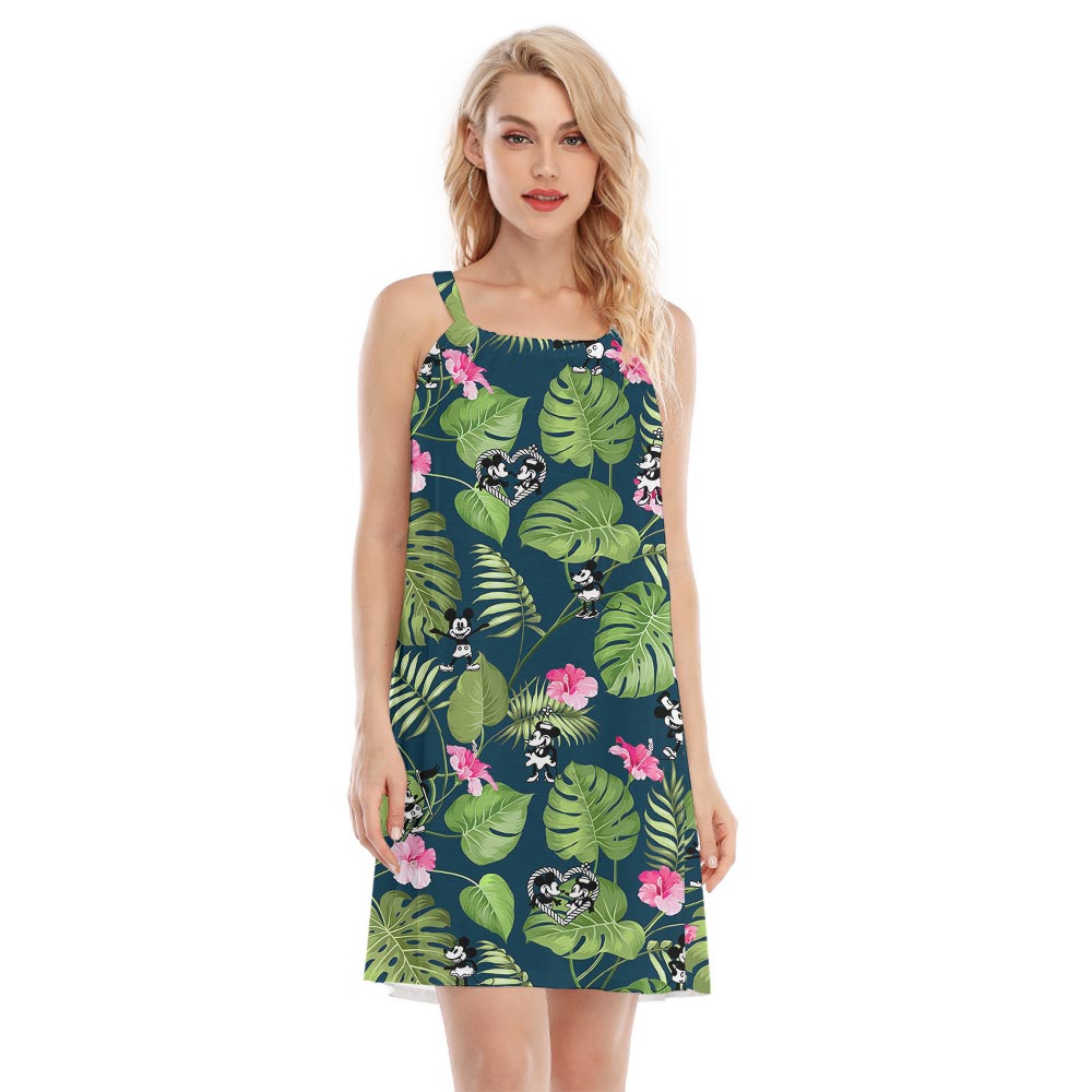 Steamboat Willie Mickey Minnie Summer Aloha Dress Flowers - variant image 1