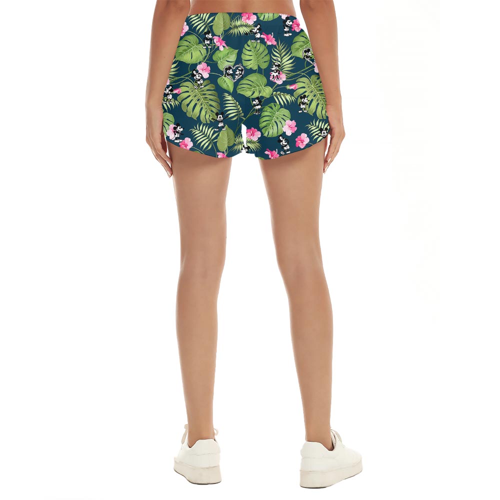 Mickey Minnie Steamboat Willie Summer Beach Shorts For Women