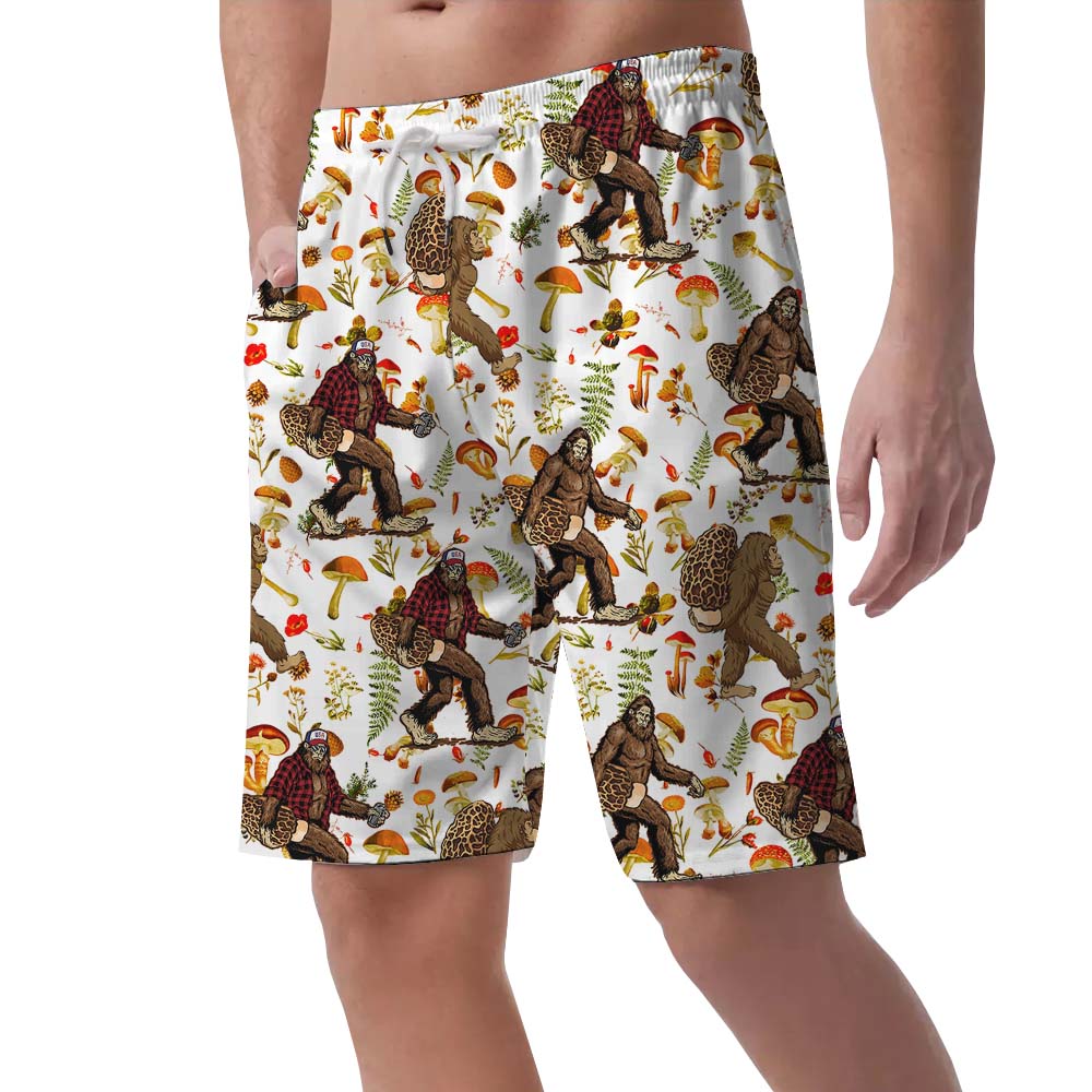 Mythical Bigfoot Mushroom Men's Shorts