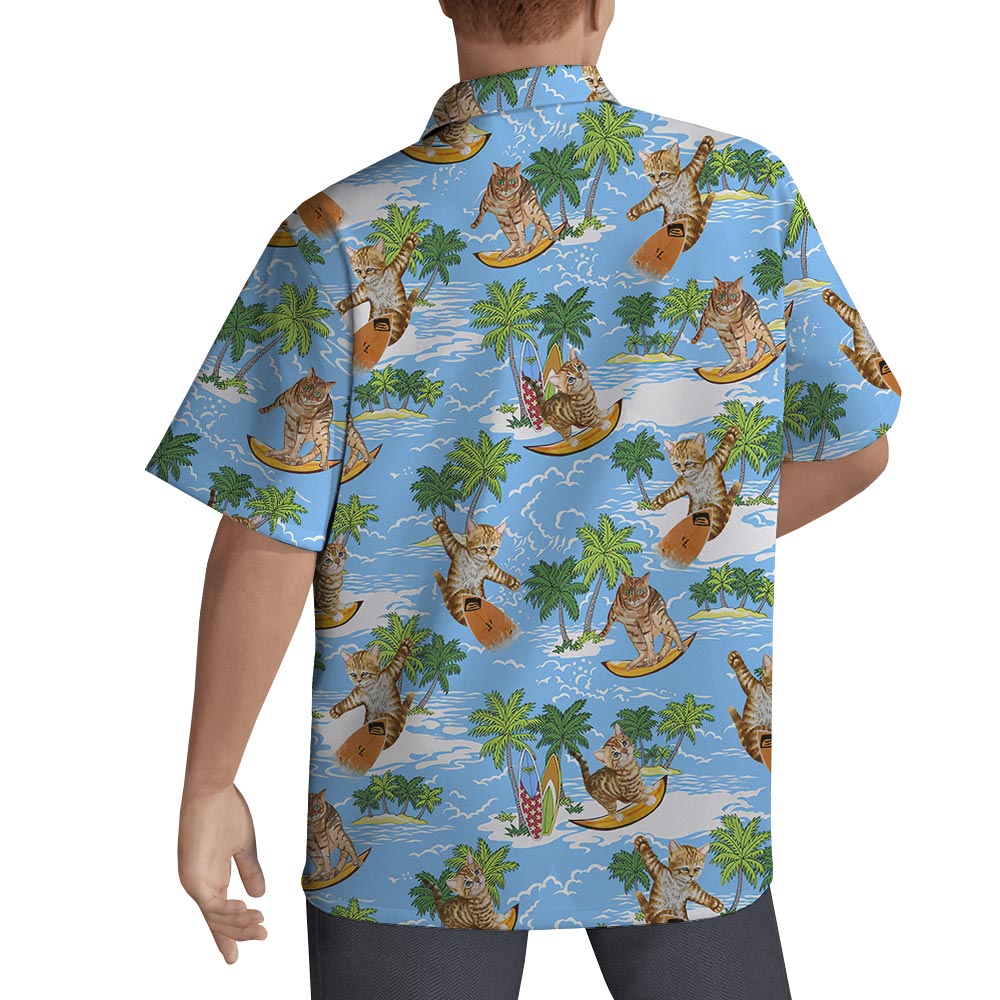 Funny Meow Loving Hawaiian Shirt Men