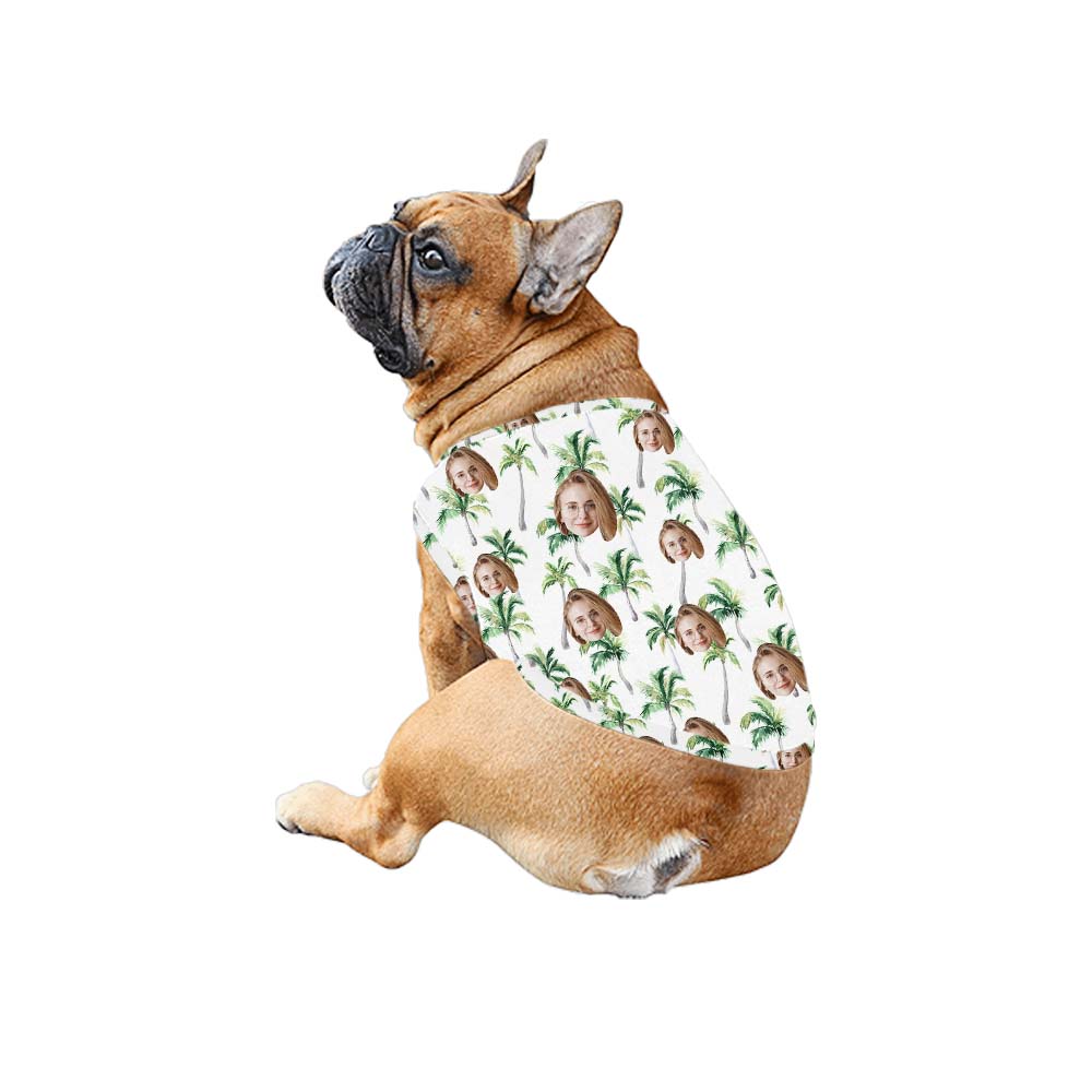 Matching Family White Palm Custom Hawaiian Shirt With Logos