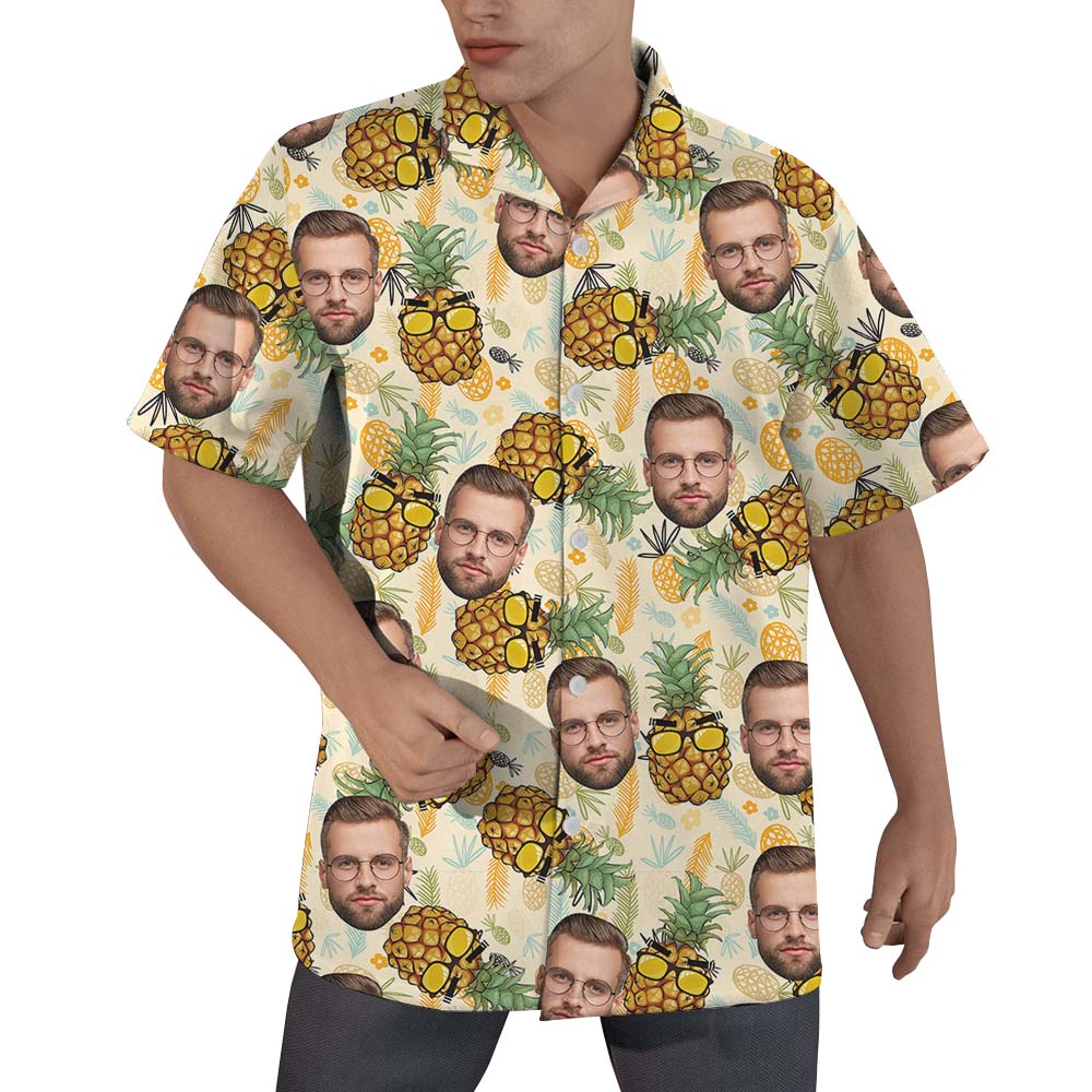 Custom Pineapple Hawaiian Shirt with Face On Them - variant image 1