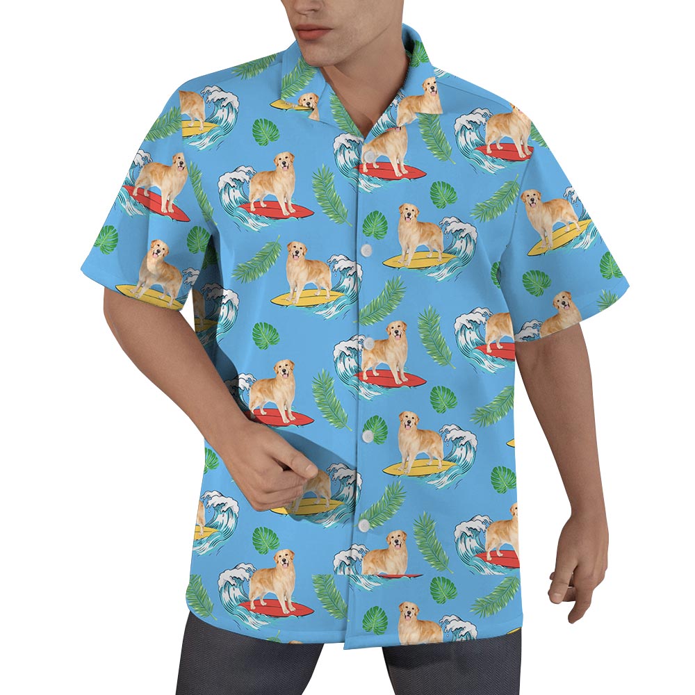 Hawaiian Summer Vibe Shirt Men For Dog Lover - variant image 1