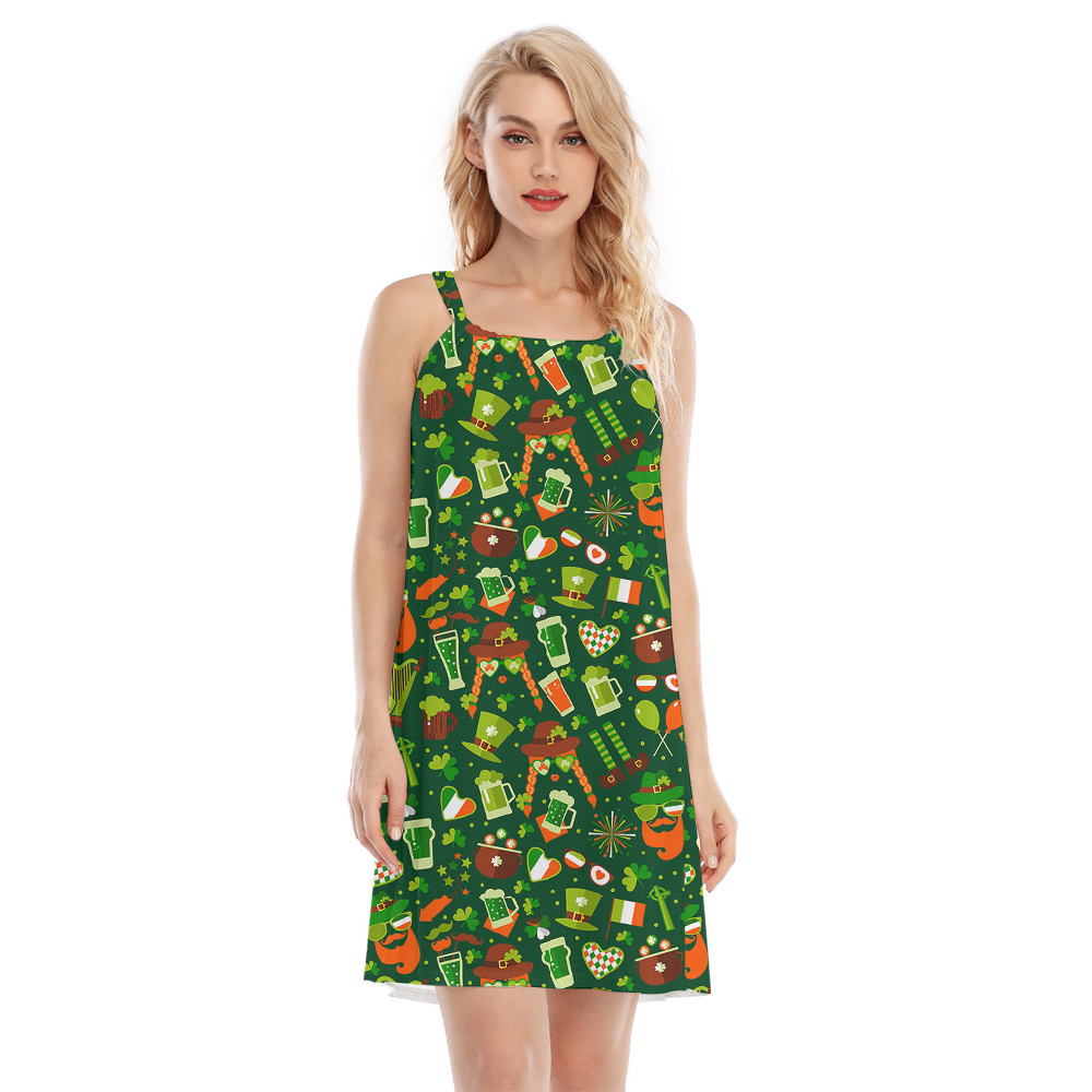 Kiss me Im Irish Paddys Day Aloha Cami Dress - variant image 1