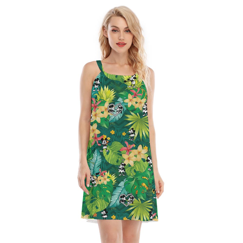 Funny Mickey Minnie Tropical Dress Steamboat Willie Cartoon - variant image 1