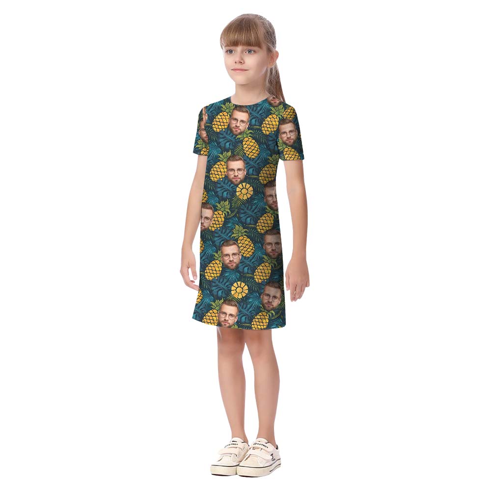 Custom Family Faces Hawaiian Pineapple Shirt For Family And Dogs