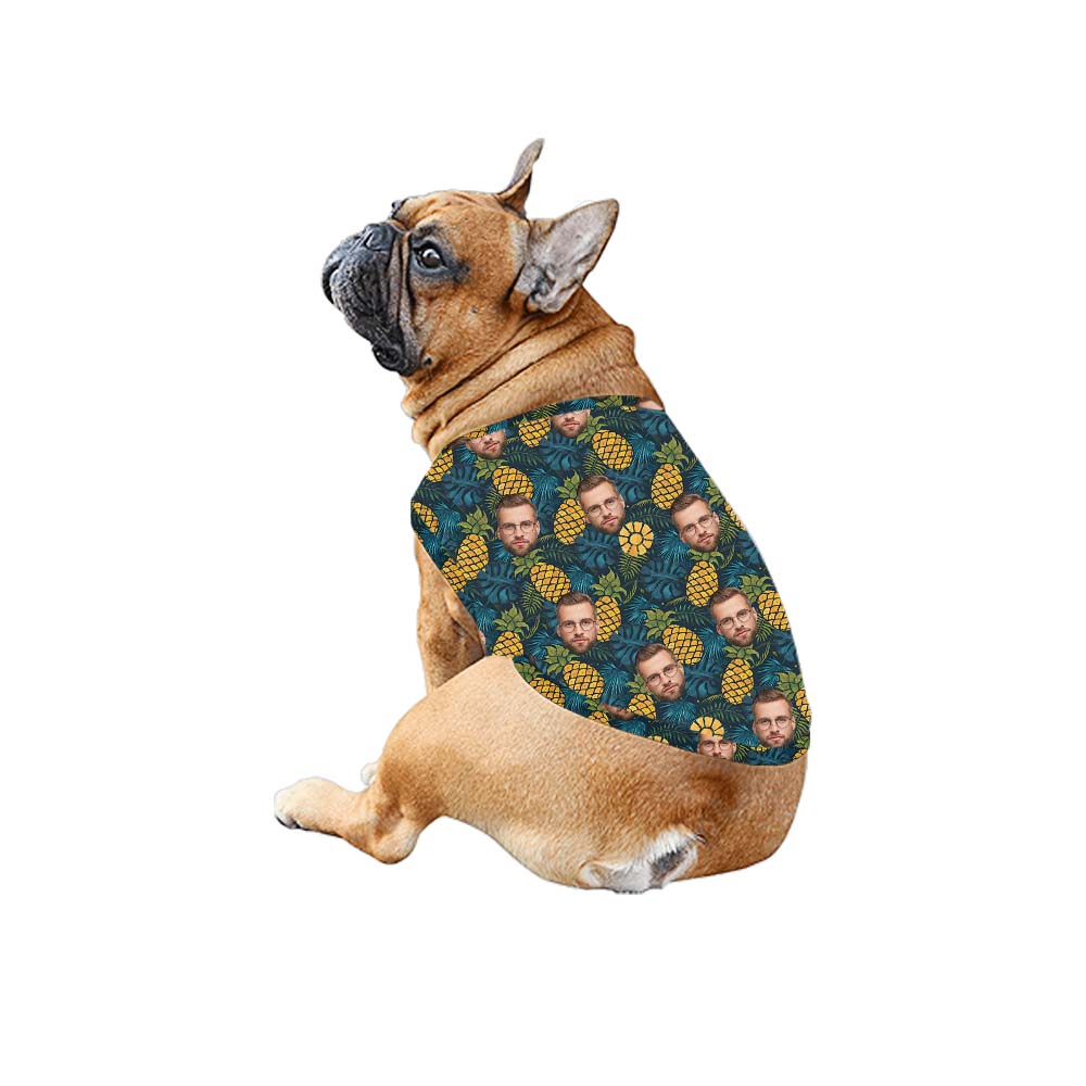 Custom Family Faces Hawaiian Pineapple Shirt For Family And Dogs
