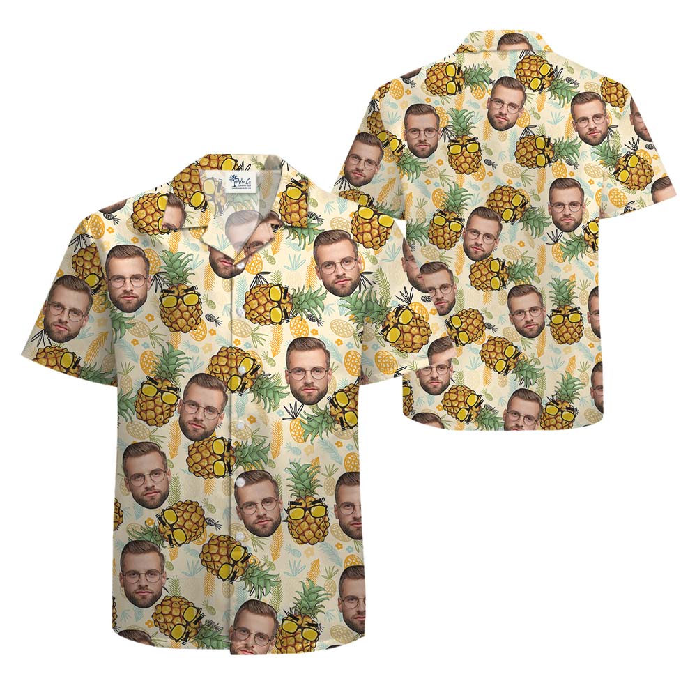 Custom Pineapple Hawaiian Shirt with Face On Them