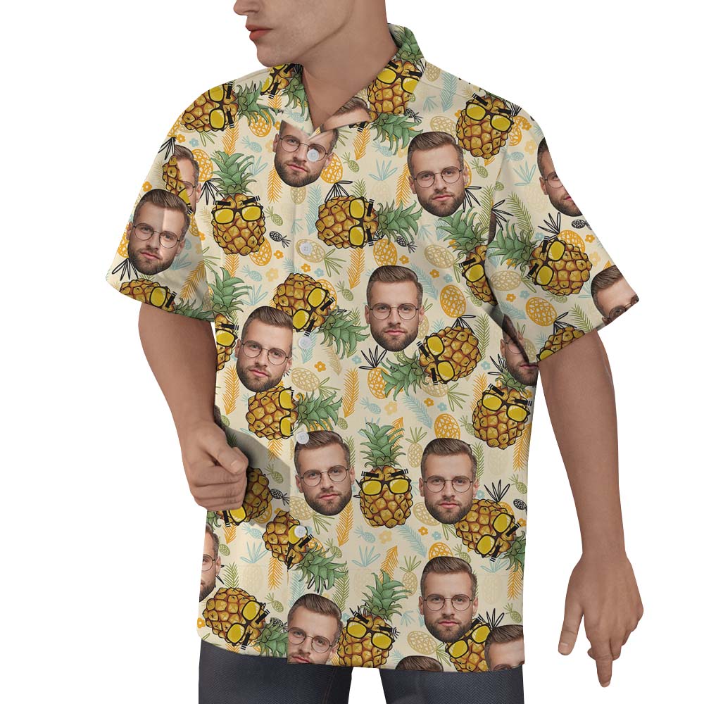 Custom Pineapple Hawaiian Shirt with Face On Them