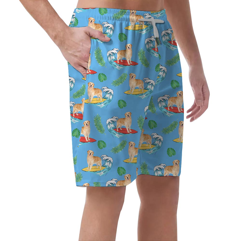 Men's Hawaiian Shorts Aloha Dog Print