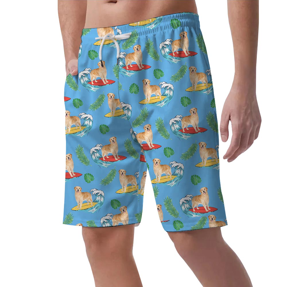 Men's Hawaiian Shorts Aloha Dog Print
