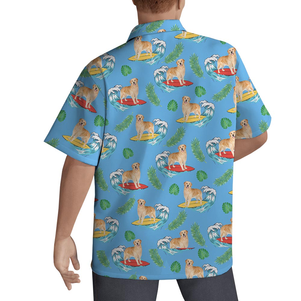 Hawaiian Summer Vibe Shirt Men For Dog Lover