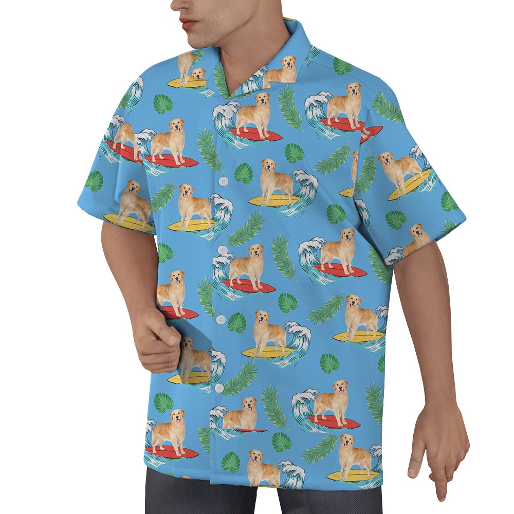 Hawaiian Summer Vibe Shirt Men For Dog Lover