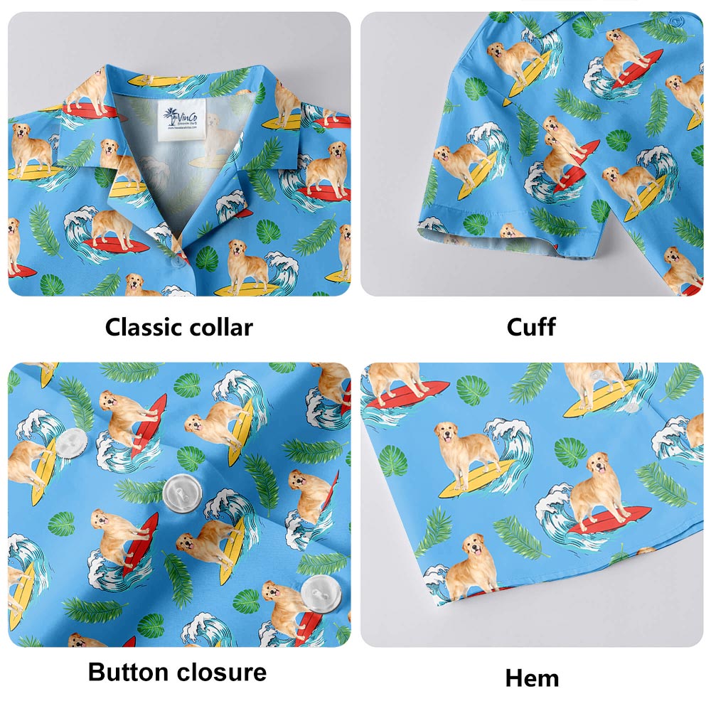 Hawaiian Summer Vibe Shirt Men For Dog Lover