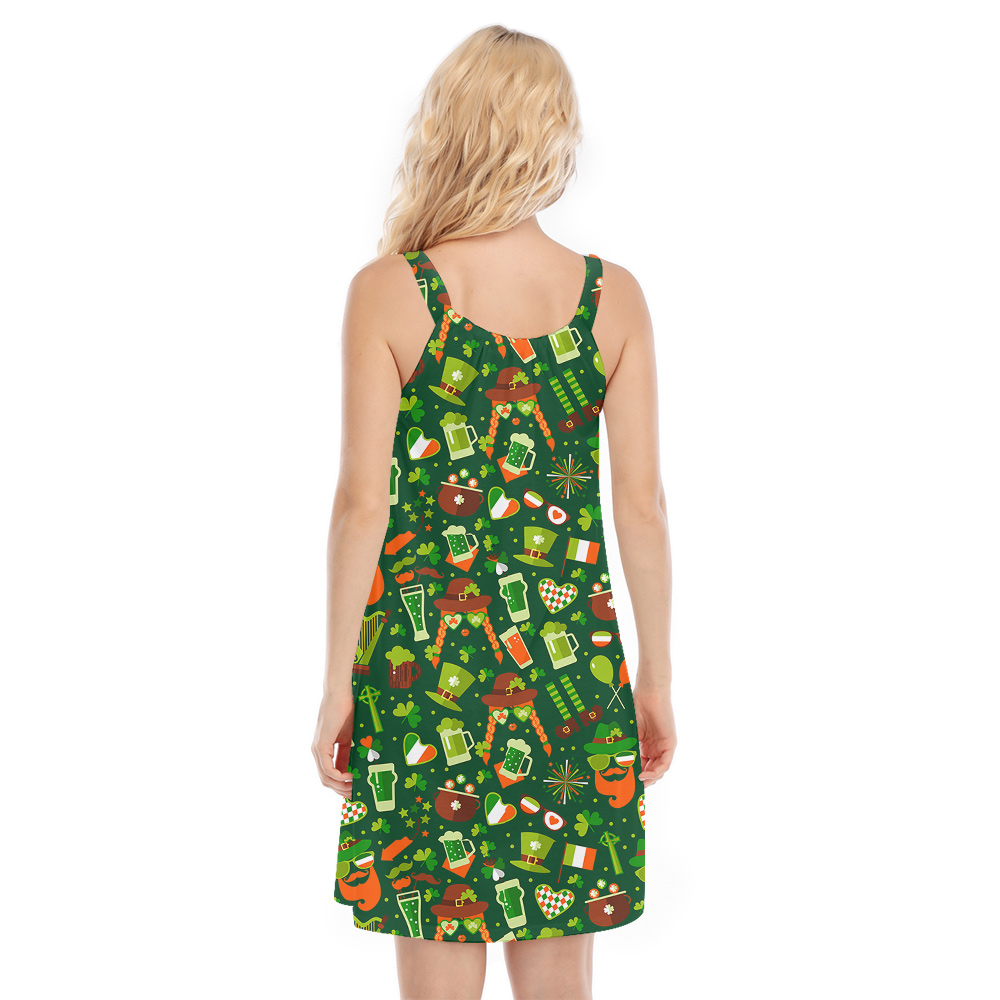 Kiss me Im Irish Paddys Day Aloha Cami Dress