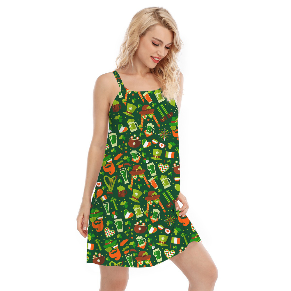 Kiss me Im Irish Paddys Day Aloha Cami Dress