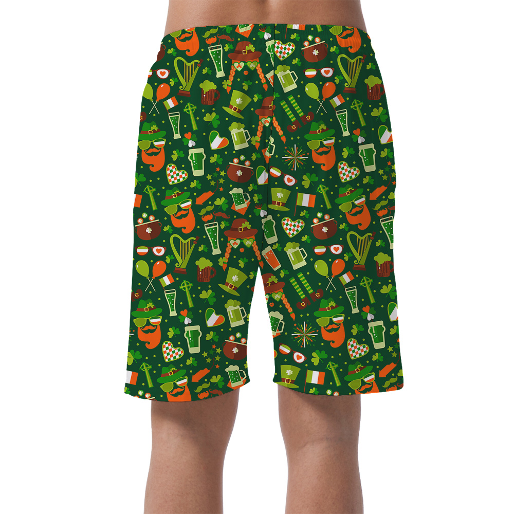 Kiss me Im Irish Paddys Day Hawaiian Men Short