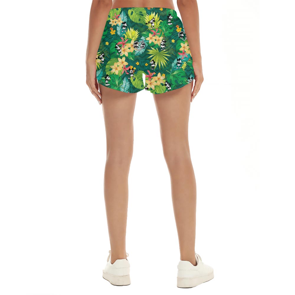Mickey Minnie Steamboat Willie Hawaiian Shorts For Women