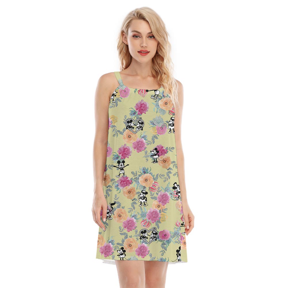 Mickey Mouse Steamboat Willie Summer Cami Dress For Women - variant image 1