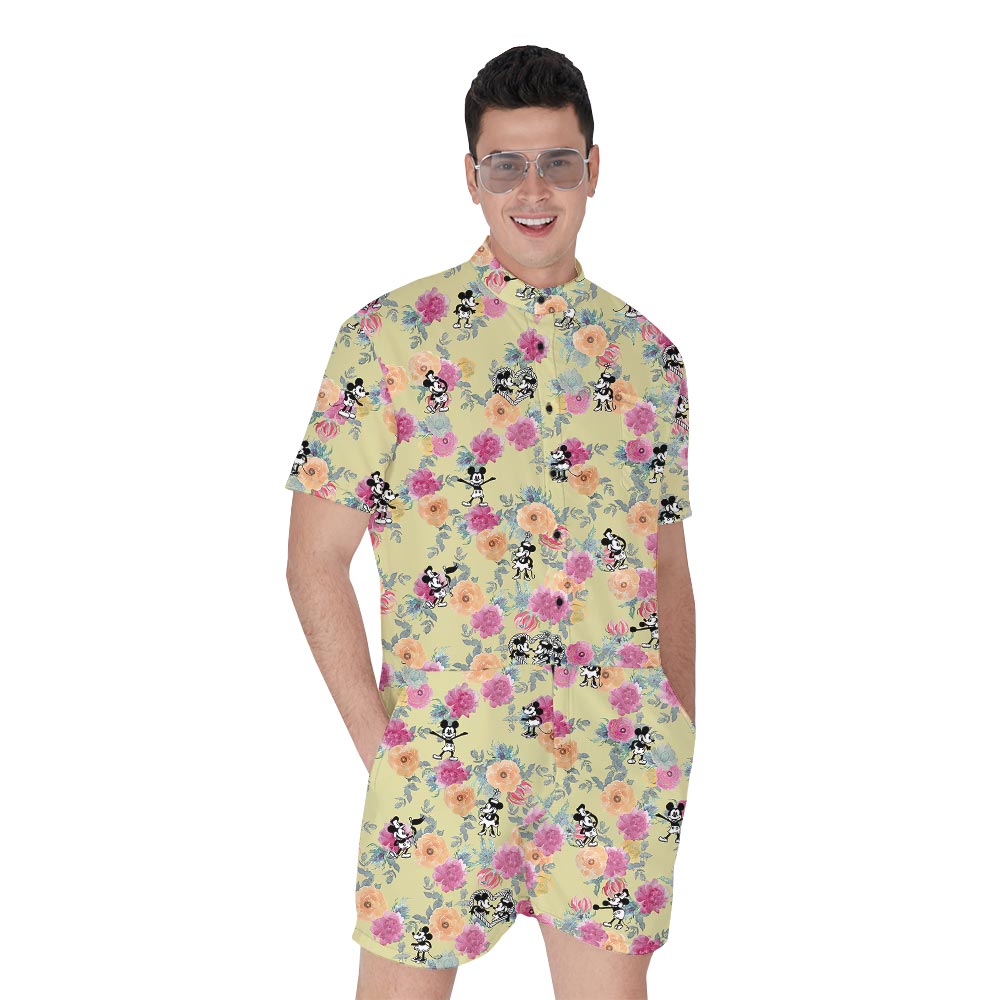 Steamboat Willie Mickey Mouse Rose Romper Male - variant image 1