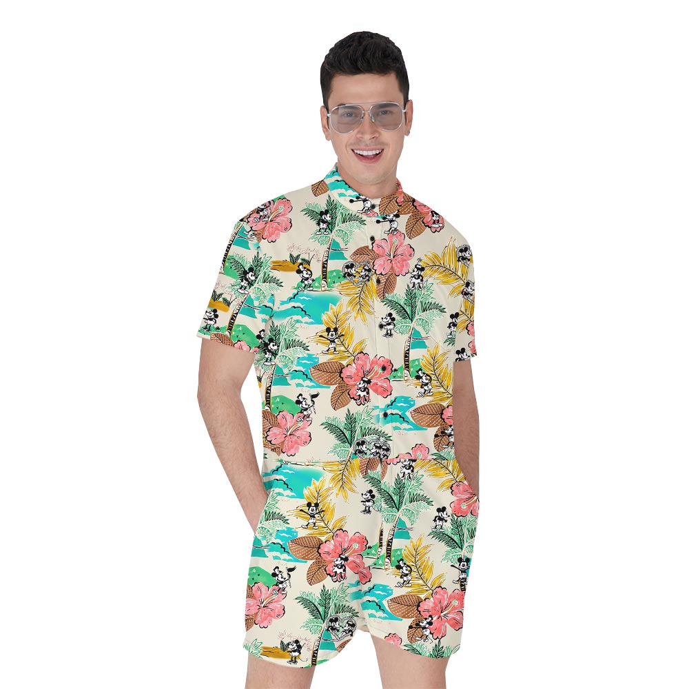 Cool Disney Mickey Floral Male Romper From Steamboat Willie - variant image 1