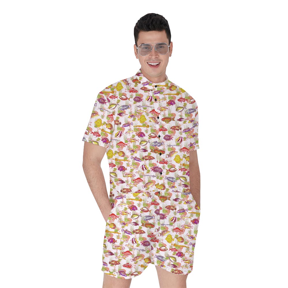 Hawaiian Summer Sea Men's Romper - variant image 1