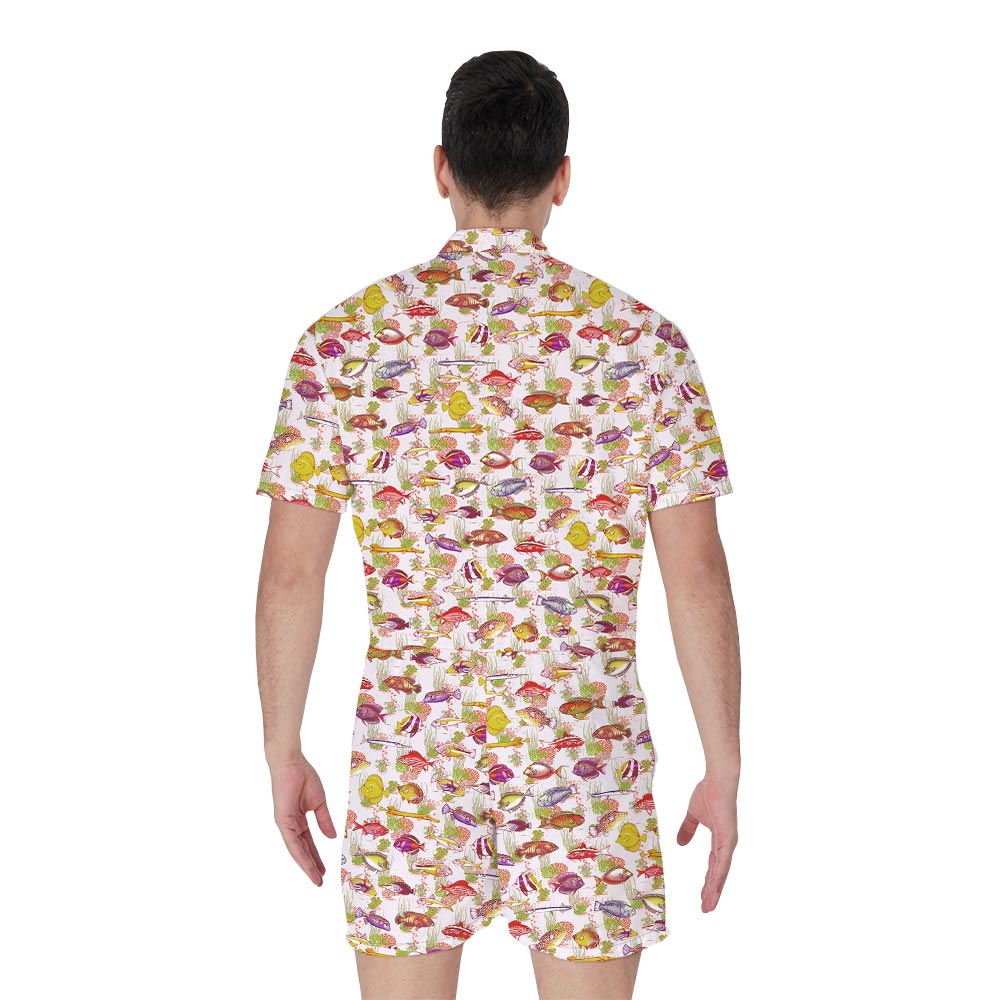 Hawaiian Summer Sea Men's Romper