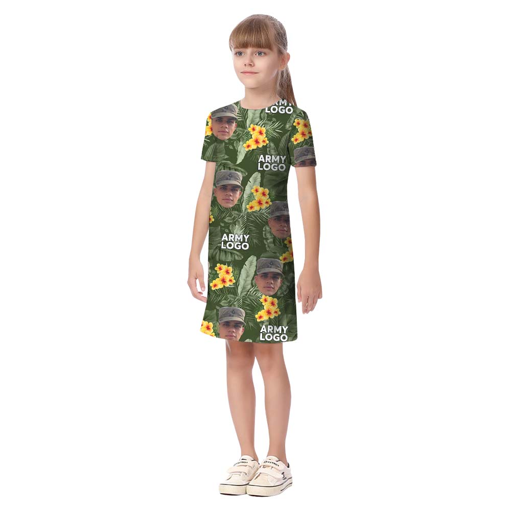 Custom Picture Military Matching Hawaiian Outfits For Family