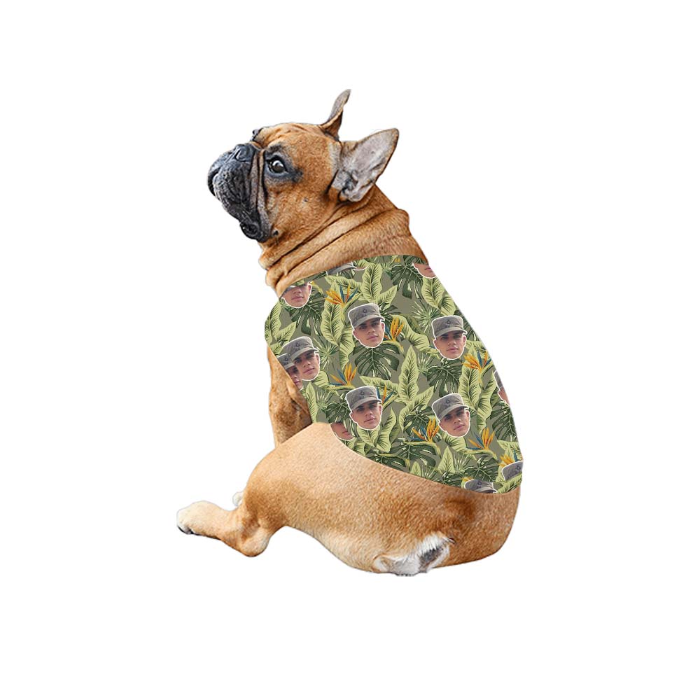 Custom Face Military Theme Matching Family Hawaiian Outfits