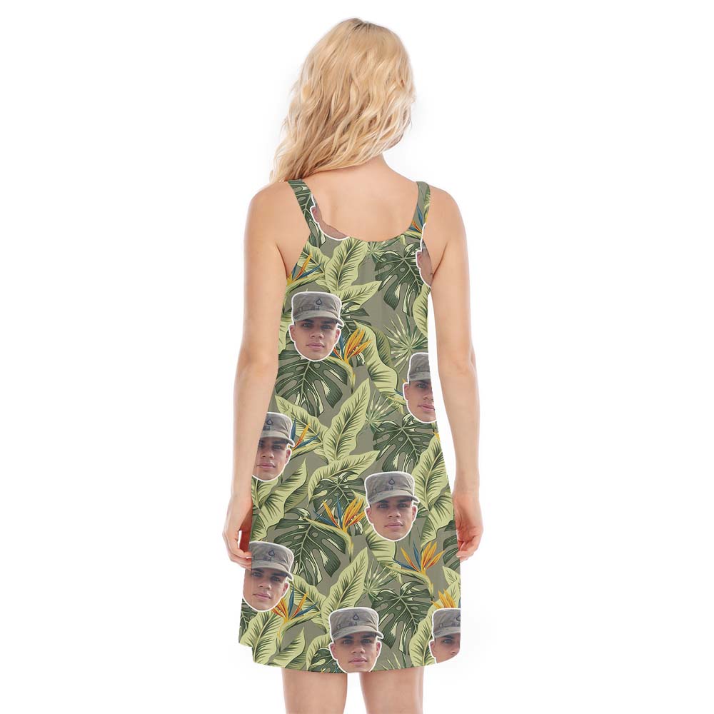 Custom Veteran Face Women's Cami Dress