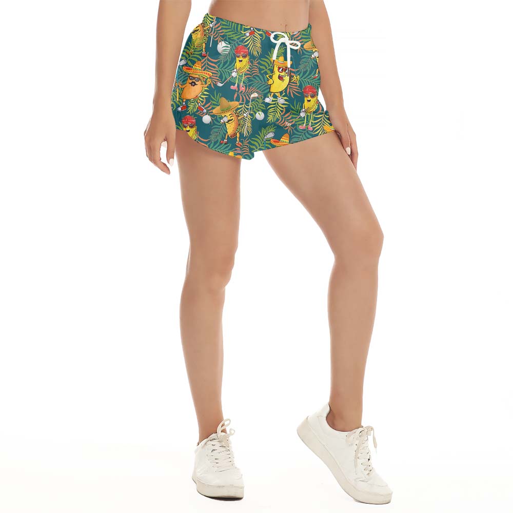Taco Lover's Golf Women's Beach Shorts