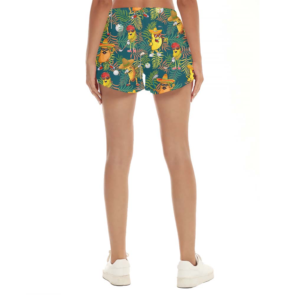Taco Lover's Golf Women's Beach Shorts