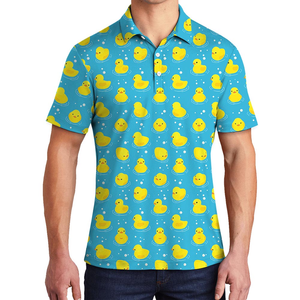 Duck Lover Hawaiian Polo Men For Vacation - variant image 1