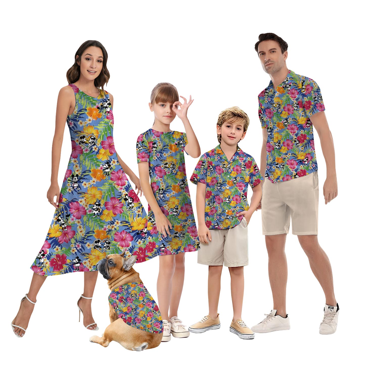 Steamboat Willie Mickey Mouse Matching Tropical Outfits Family - variant image 1