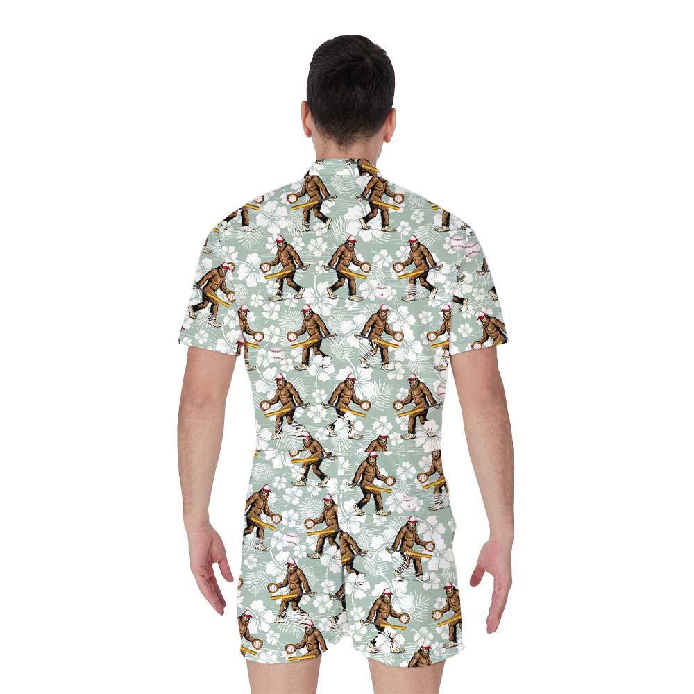 Bigfoot Baseball Team Male's Romper